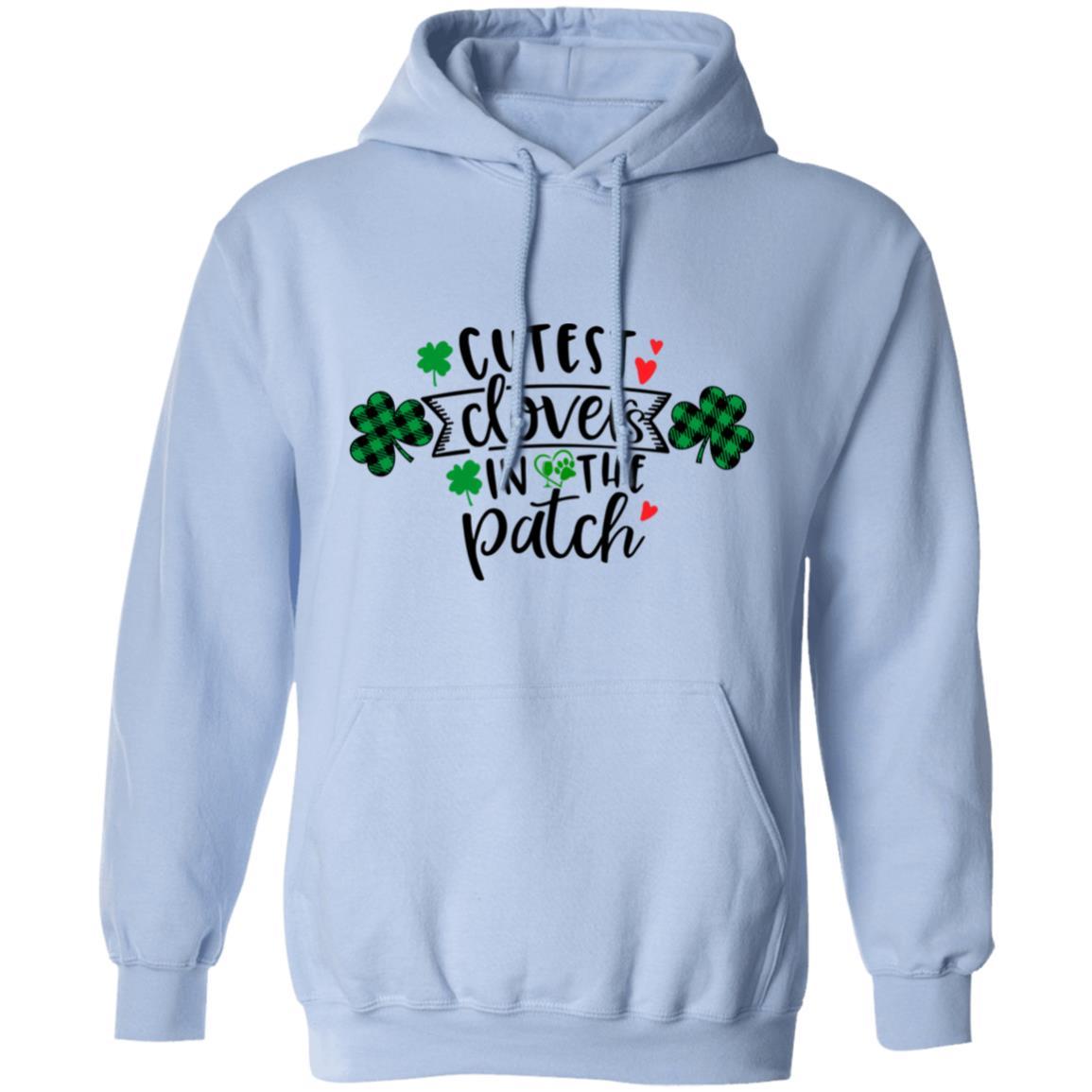 Sweatshirts Light Blue / S Winey Bitches Co "Cutest Clovers in the Patch" Pullover Hoodie 8 oz. WineyBitchesCo