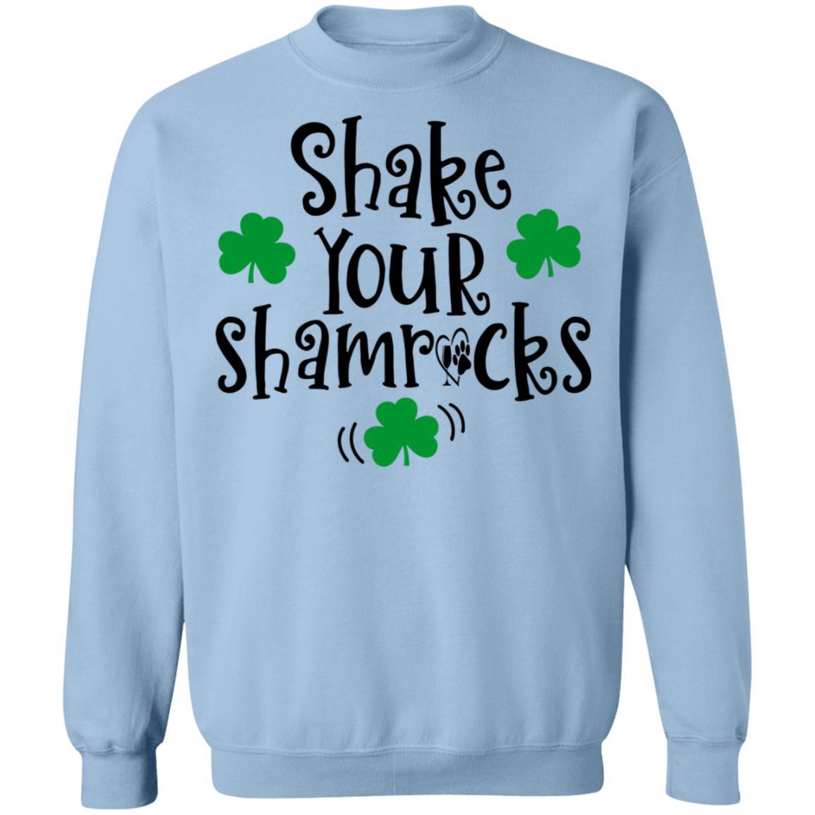 Sweatshirts Light Blue / S Winey Bitches Co "Shake Your Shamrocks" Crewneck Pullover Sweatshirt  8 oz. WineyBitchesCo