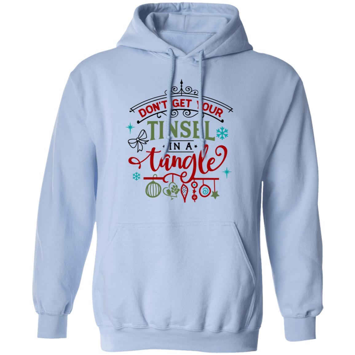 Sweatshirts Light Blue / S WineyBitches.Co 'Don't Get Your Tinsel In A Tangle" Pullover Hoodie 8 oz. WineyBitchesCo