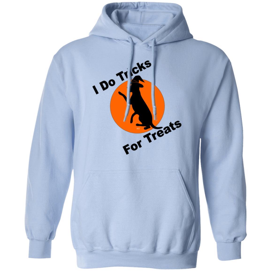 Sweatshirts Light Blue / S WineyBitches.Co "I Do Tricks For Treats" Dog- Pullover Hoodie 8 oz. WineyBitchesCo