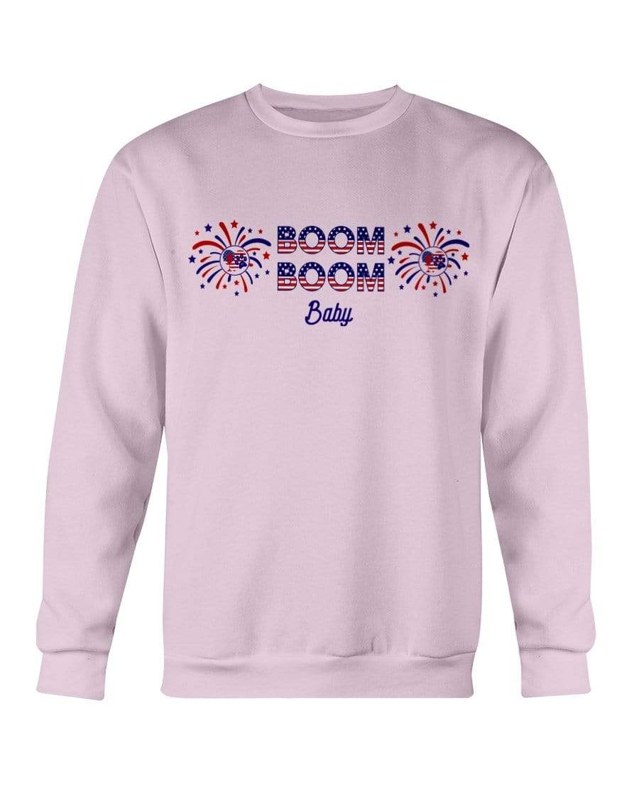 Sweatshirts Light Pink / S Winey Bitches Co "Boom Boom Baby" Sweatshirt - Crew WineyBitchesCo