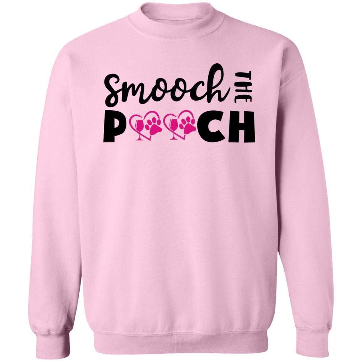 Sweatshirts Light Pink / S Winey Bitches Co "Smooch The Pooch" Crewneck Pullover Sweatshirt  8 oz. WineyBitchesCo