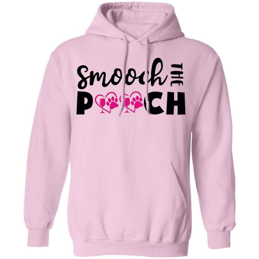 Sweatshirts Light Pink / S Winey Bitches Co "Smooch The Pooch" Pullover Hoodie 8 oz. WineyBitchesCo