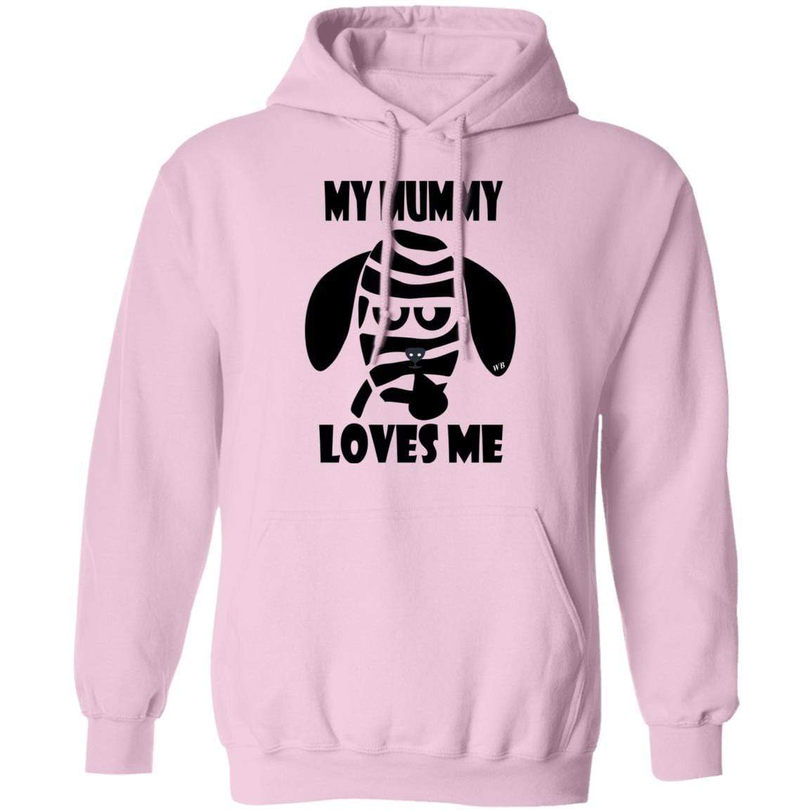 Sweatshirts Light Pink / S WineyBitches.Co "My Mummy Loves Me" Halloween Pullover Hoodie 8 oz. WineyBitchesCo