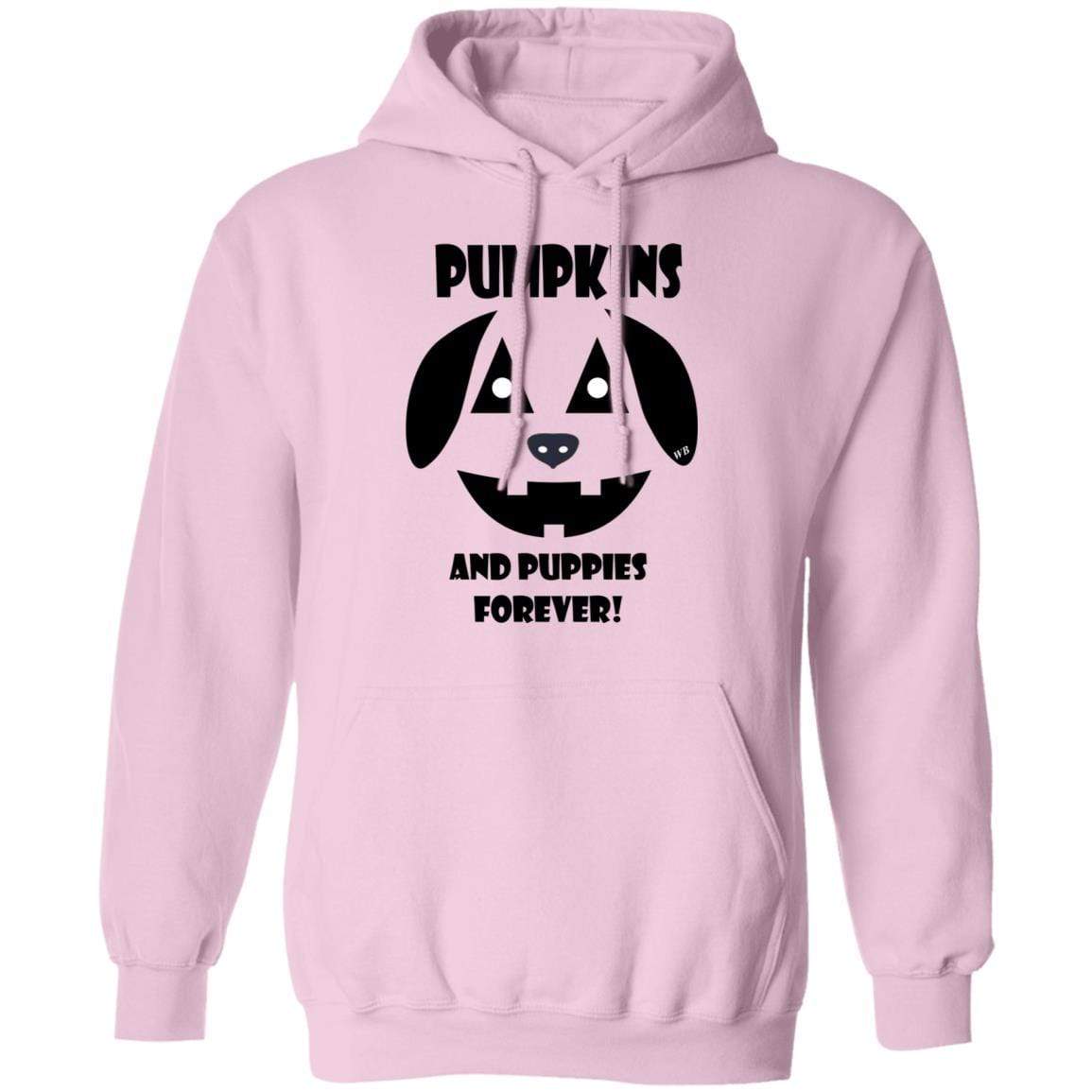 Sweatshirts Light Pink / S WineyBitches.Co "Pumpkins and Puppies Forever" Halloween Collection Pullover Hoodie 8 oz. WineyBitchesCo