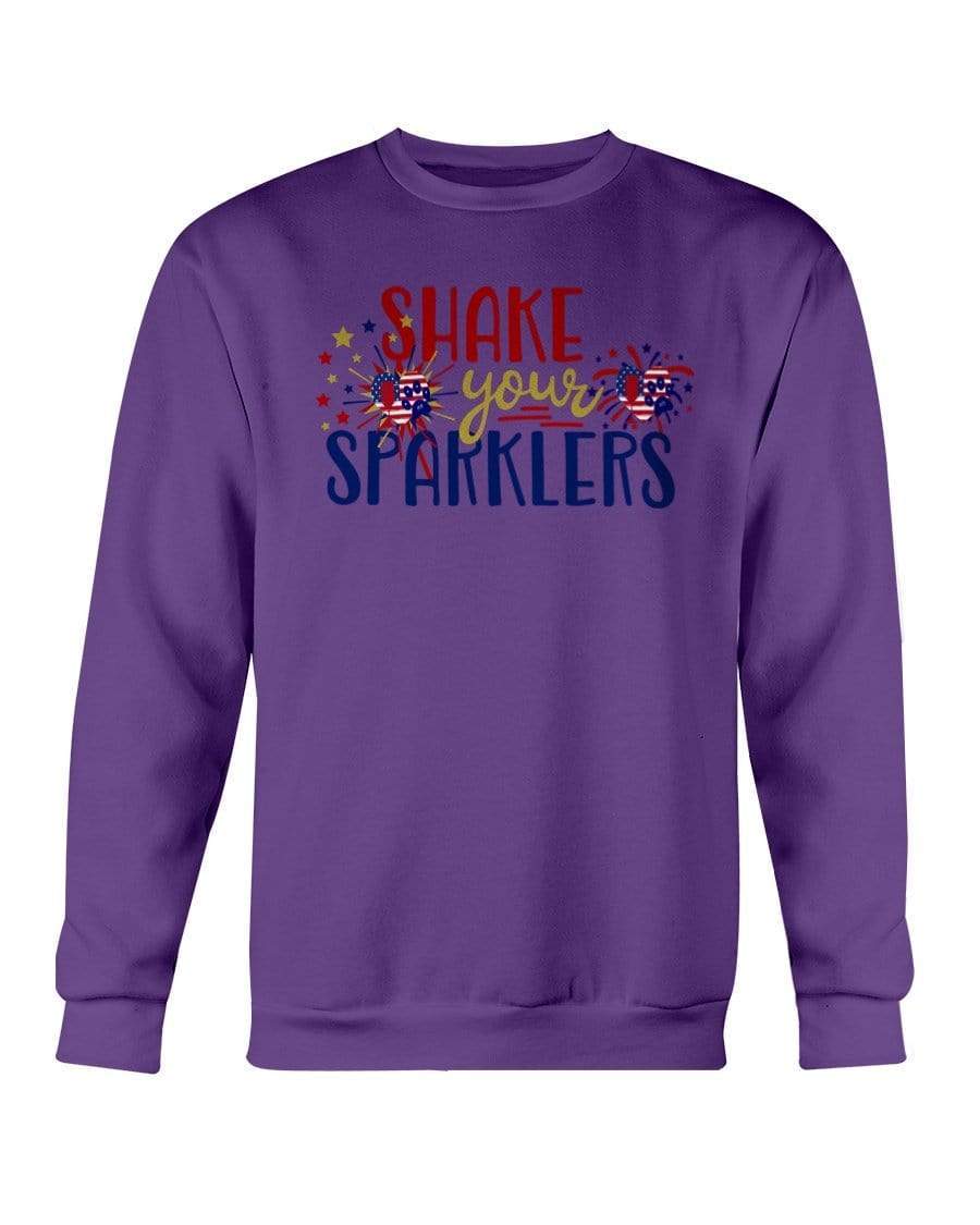 Sweatshirts Purple / S Winey Bitches Co "Shake your Sparklers" Sweatshirt - Crew WineyBitchesCo