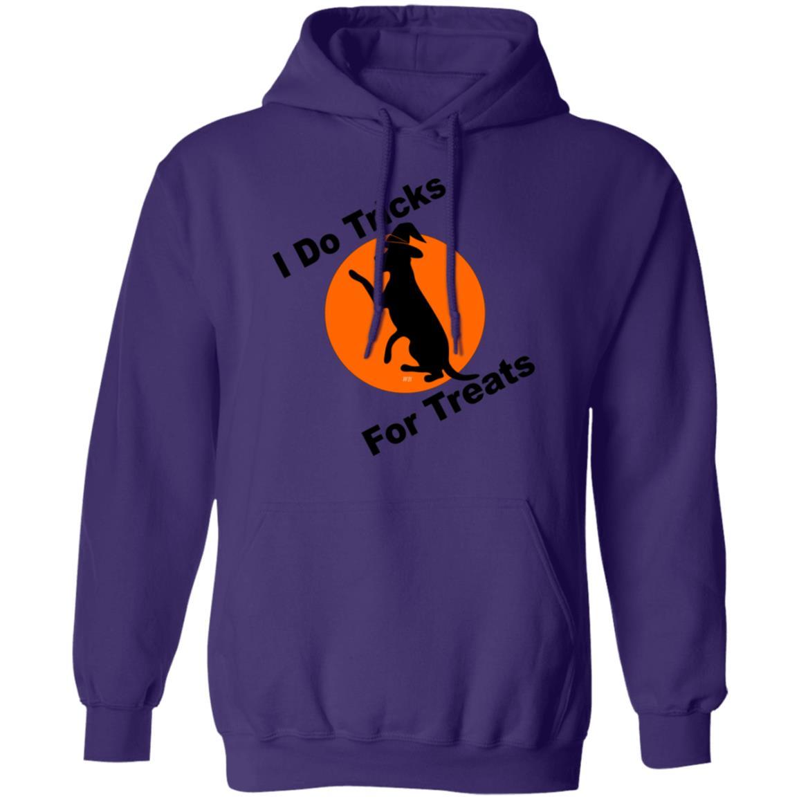 Sweatshirts Purple / S WineyBitches.Co "I Do Tricks For Treats" Dog- Pullover Hoodie 8 oz. WineyBitchesCo