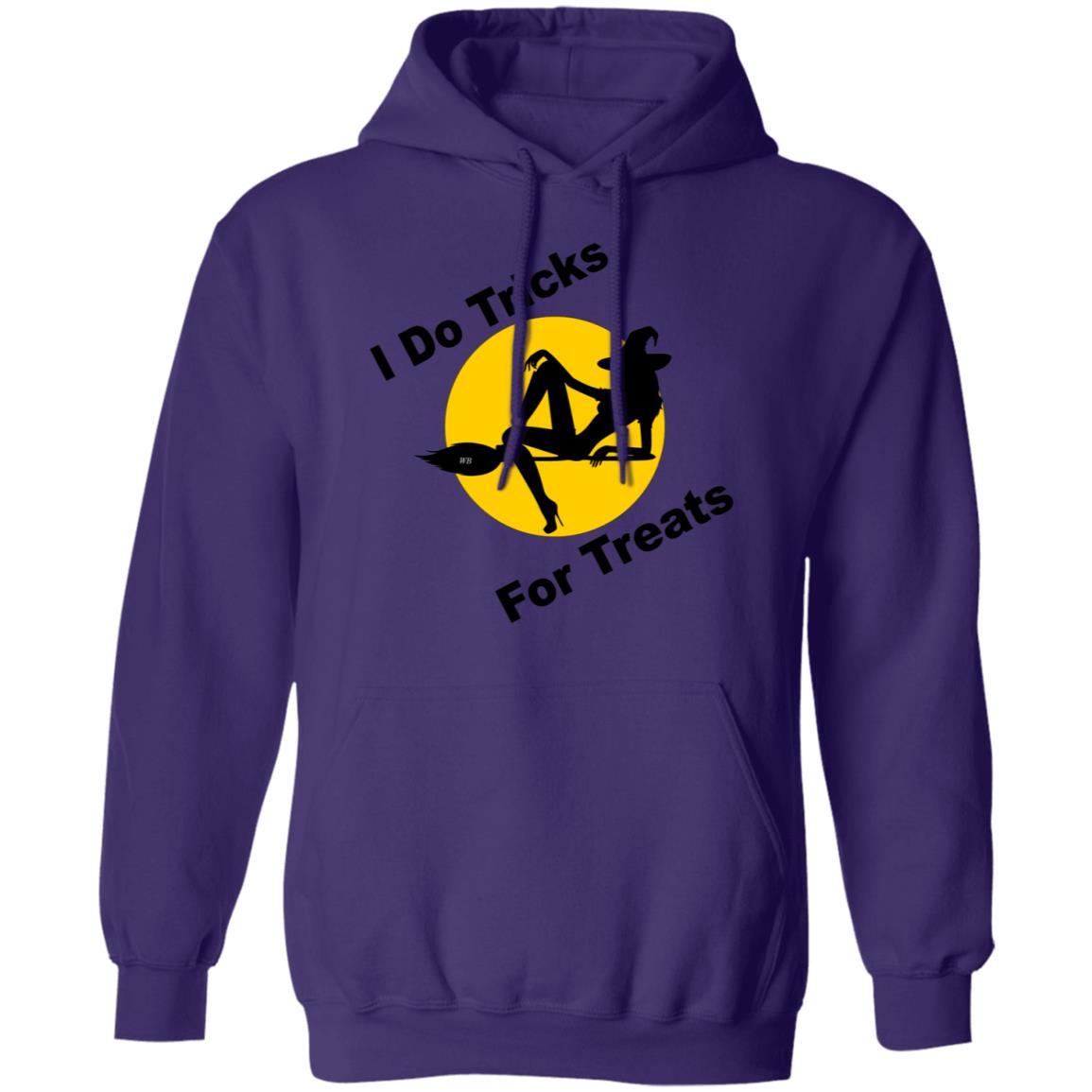 Sweatshirts Purple / S WineyBitches.Co "I Do Tricks For Treats" Pullover Hoodie 8 oz. WineyBitchesCo