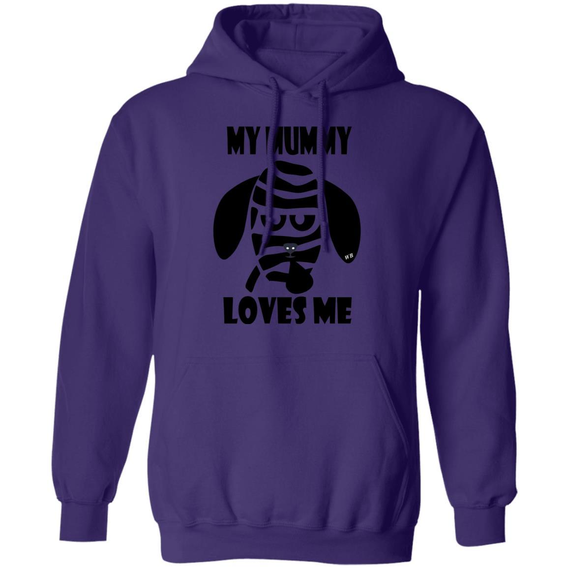 Sweatshirts Purple / S WineyBitches.Co "My Mummy Loves Me" Halloween Pullover Hoodie 8 oz. WineyBitchesCo