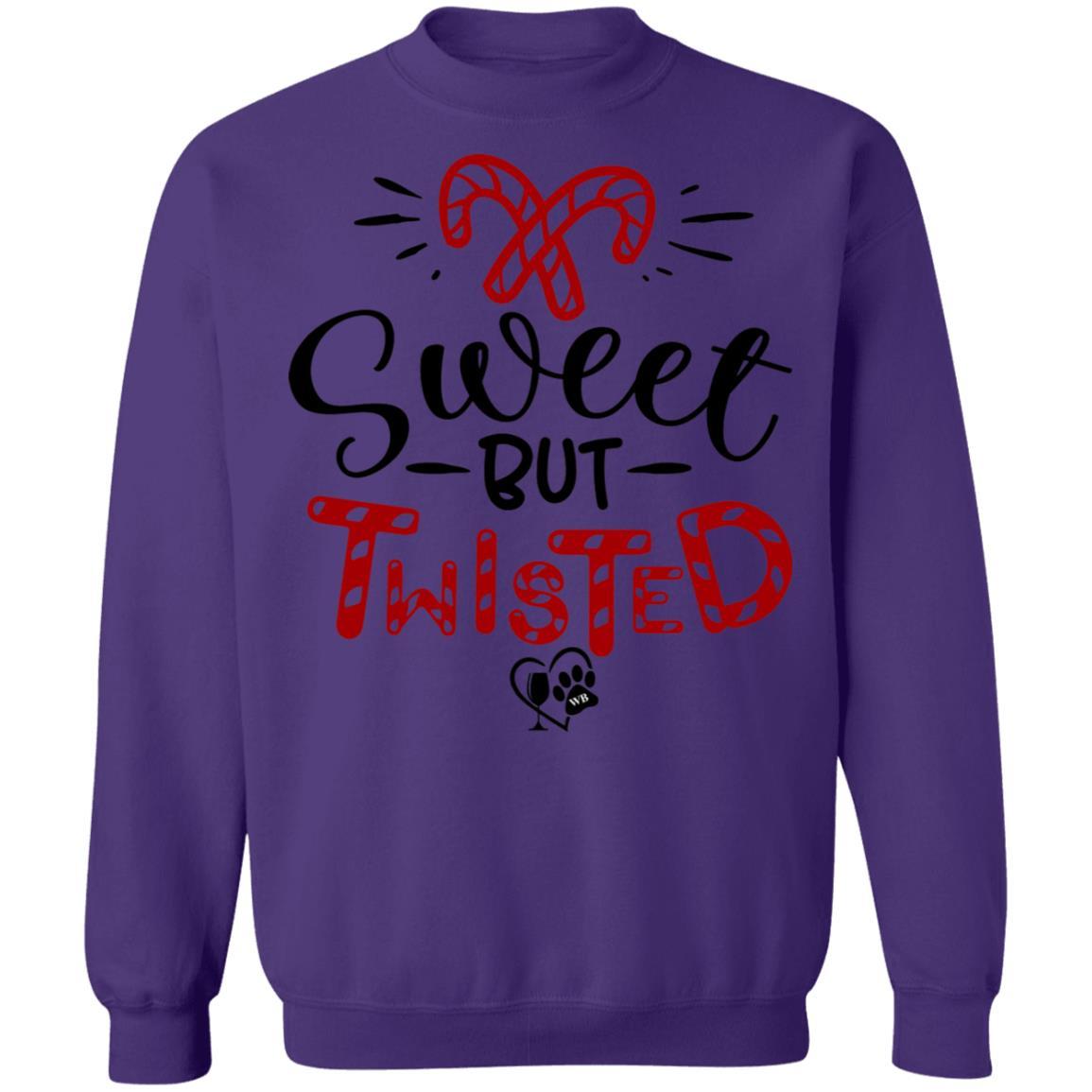 Sweatshirts Purple / S WineyBitches.Co "Sweet But Twisted" Crewneck Pullover Sweatshirt  8 oz. WineyBitchesCo