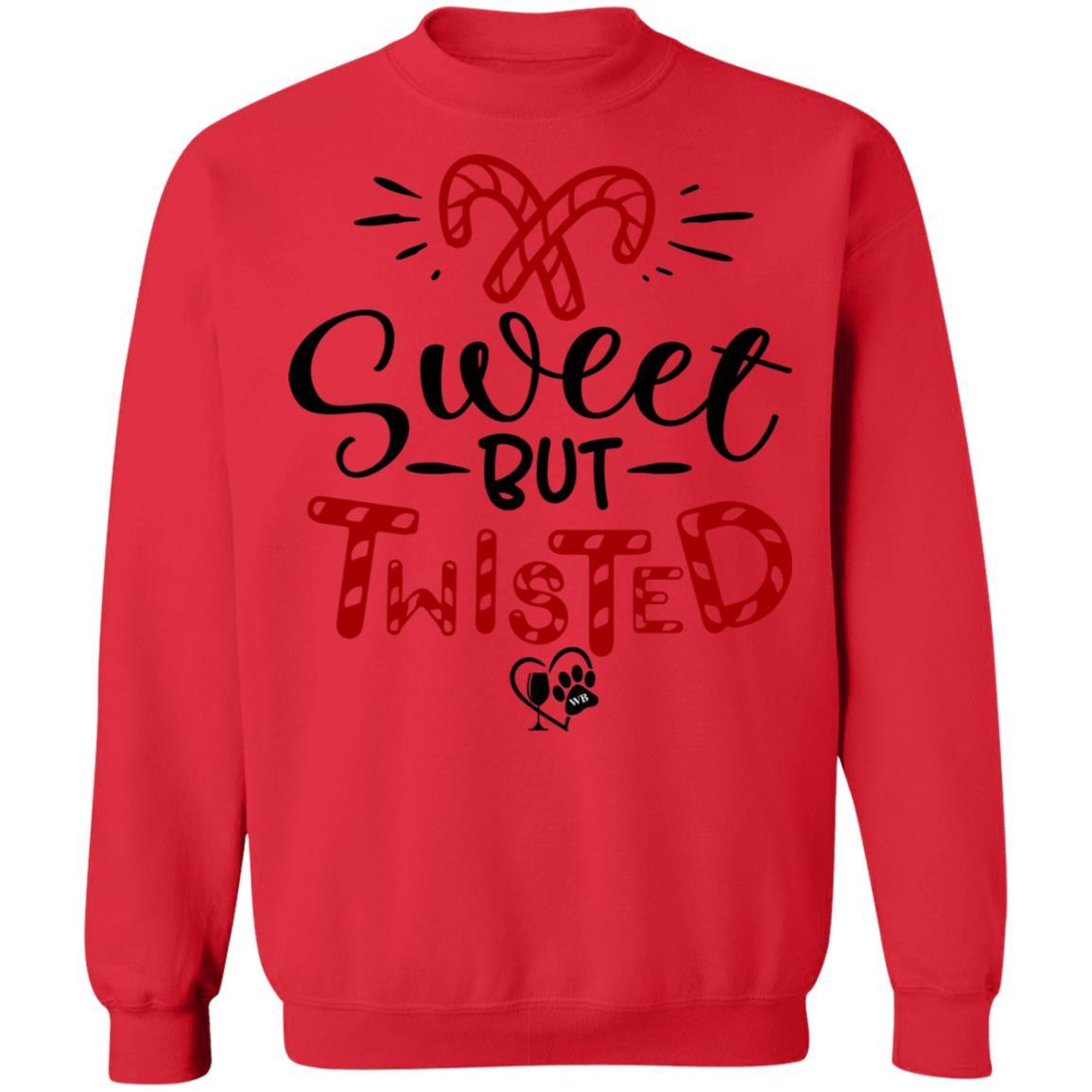 Sweatshirts Red / S WineyBitches.Co "Sweet But Twisted" Crewneck Pullover Sweatshirt  8 oz. WineyBitchesCo