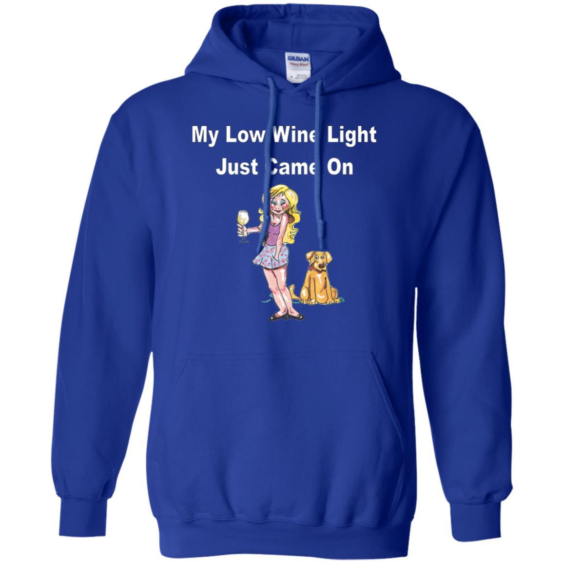 Sweatshirts Royal / S WineyBitches.co 'Low Wine Light" Pullover Hoodie 8 oz. WineyBitchesCo