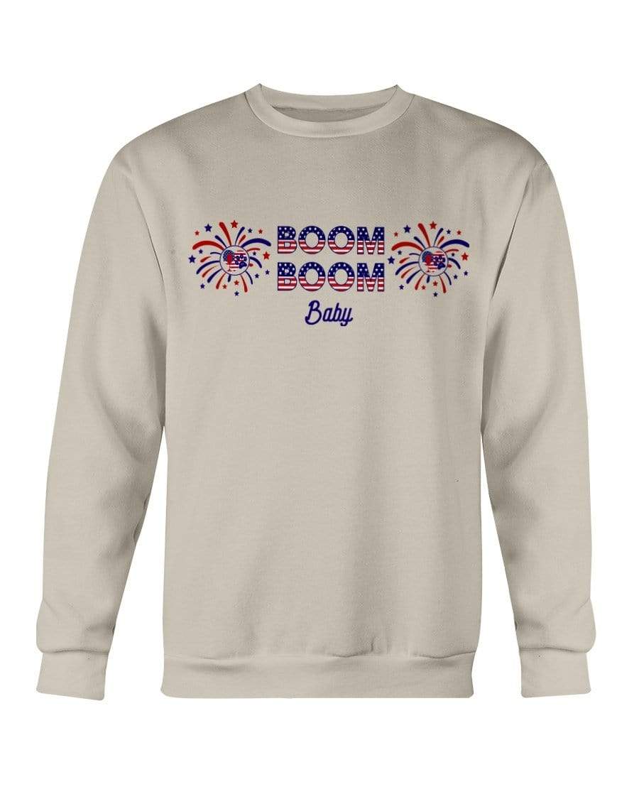 Sweatshirts Sand / S Winey Bitches Co "Boom Boom Baby" Sweatshirt - Crew WineyBitchesCo