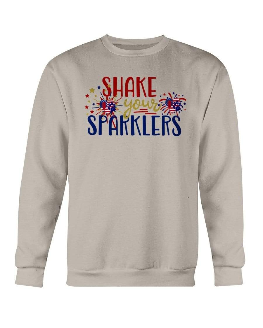 Sweatshirts Sand / S Winey Bitches Co "Shake your Sparklers" Sweatshirt - Crew WineyBitchesCo