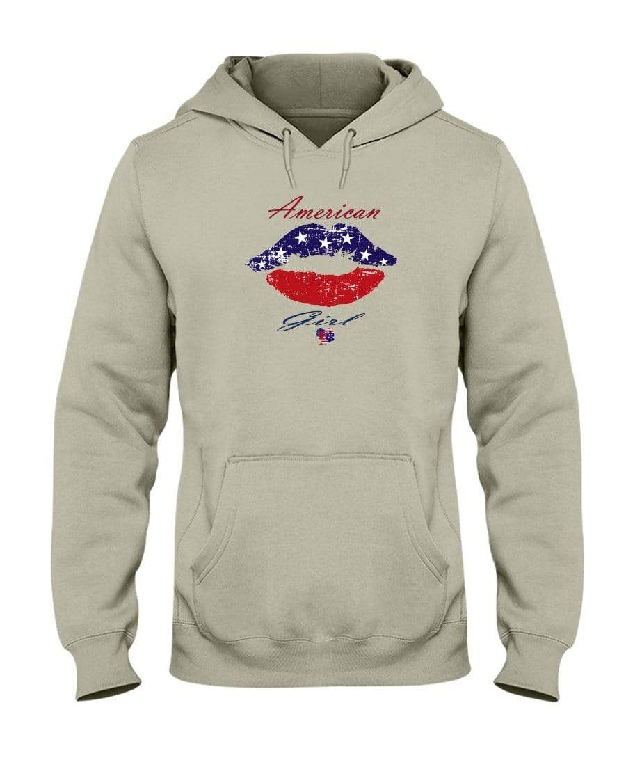 Sweatshirts Sandstone / S Winey Bitches Co "American Girl" 50/50 Hoodie WineyBitchesCo