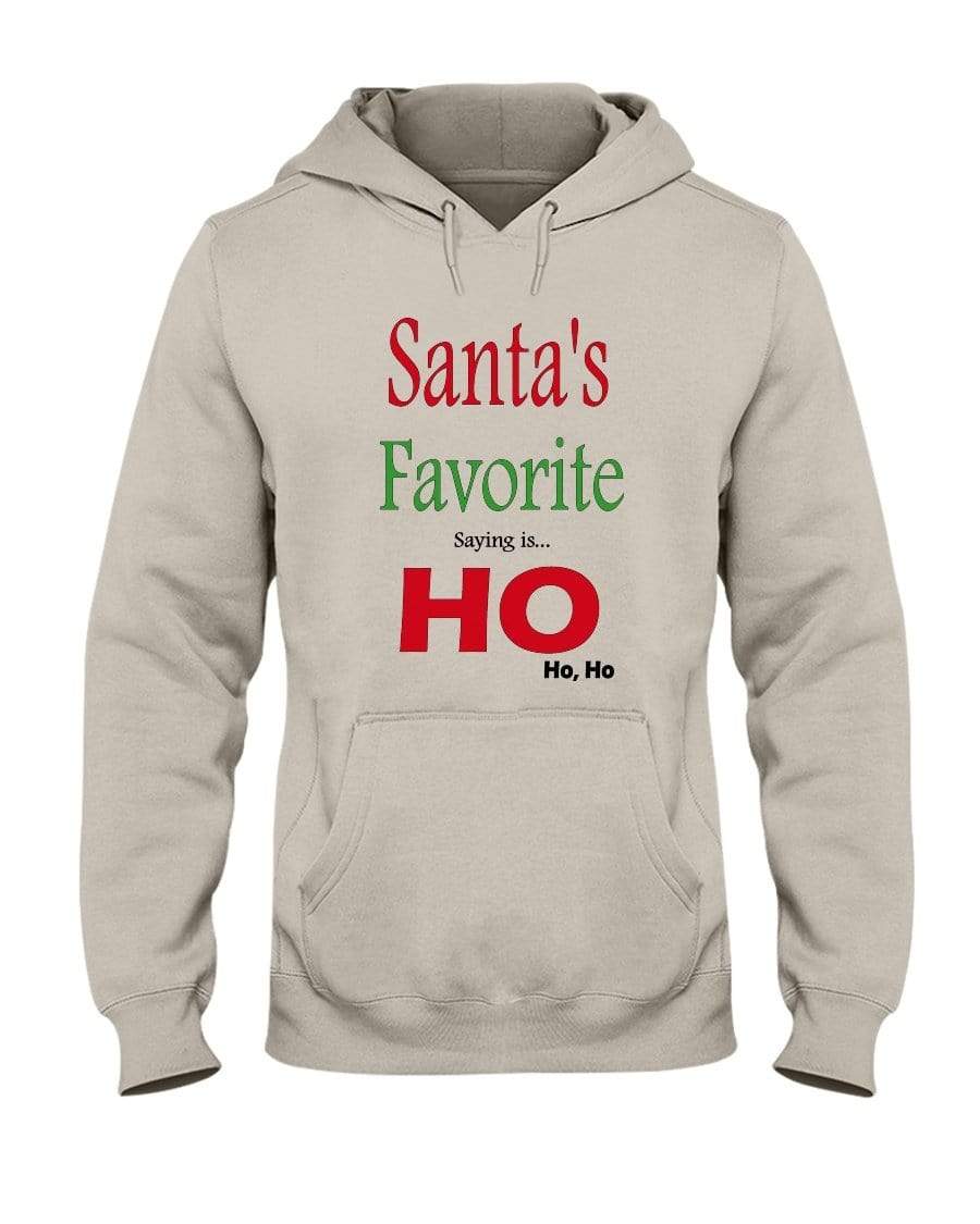 Sweatshirts Sandstone / S Winey Bitches Co "Santa's Favorite Saying" 50/50 Hoodie WineyBitchesCo