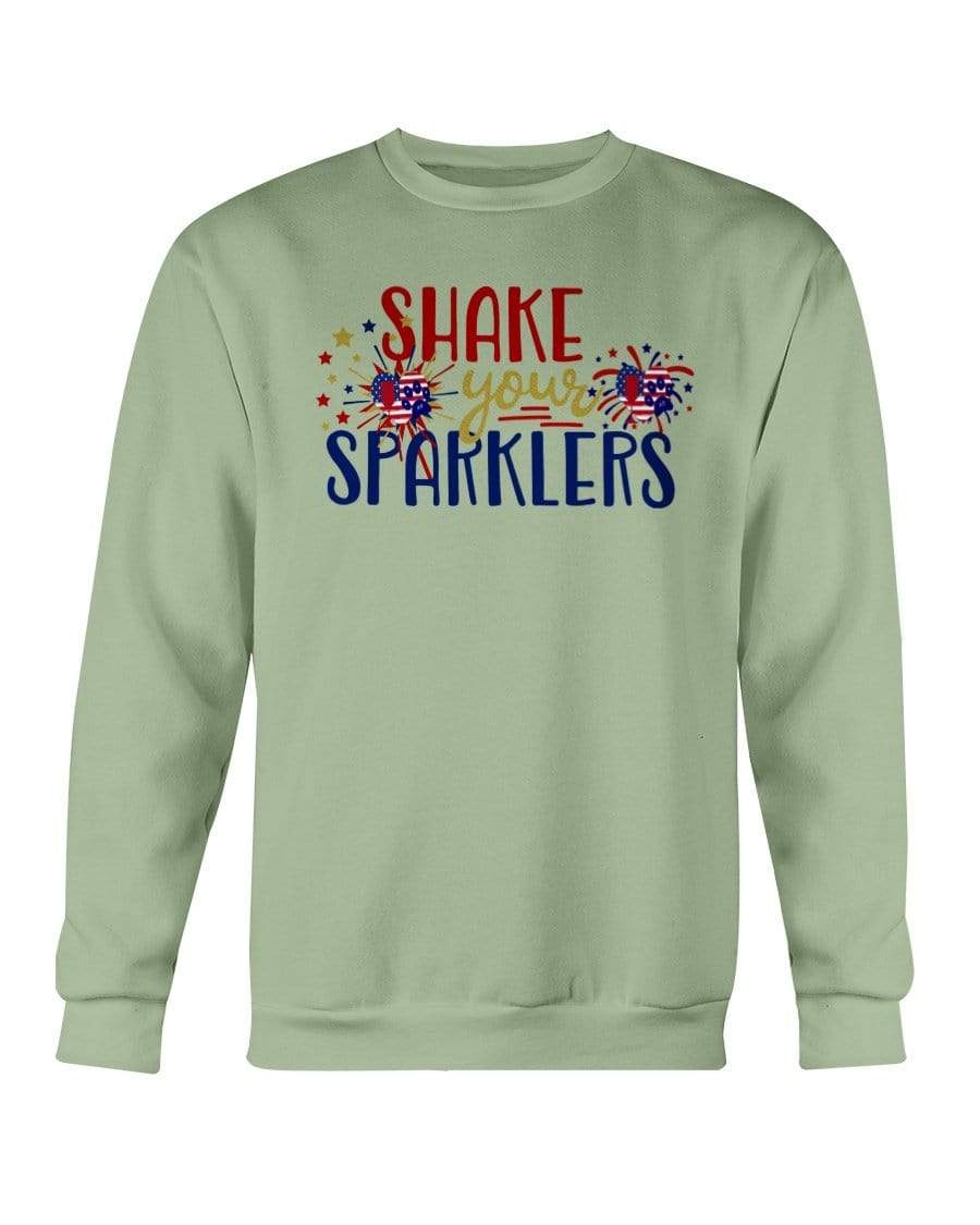 Sweatshirts Serene Green / S Winey Bitches Co "Shake your Sparklers" Sweatshirt - Crew WineyBitchesCo