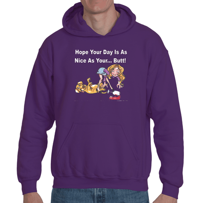 Sweatshirts Small / Purple WineyBitches.co "Nice Butt" Hoodie WineyBitchesCo