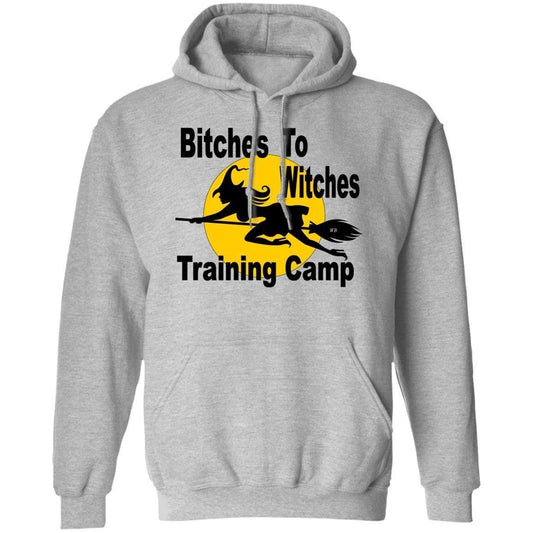 Sweatshirts Sport Grey / S WineyBitches.Co "Bitches To Witches Training Camp" Pullover Hoodie 8 oz. WineyBitchesCo
