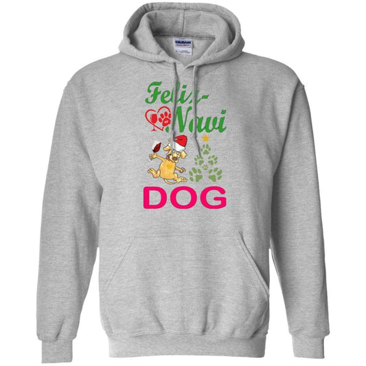 Sweatshirts Sport Grey / S WineyBitches.Co "Feliz Navi Dog" Pullover Unisex Hoodie 8 oz. WineyBitchesCo