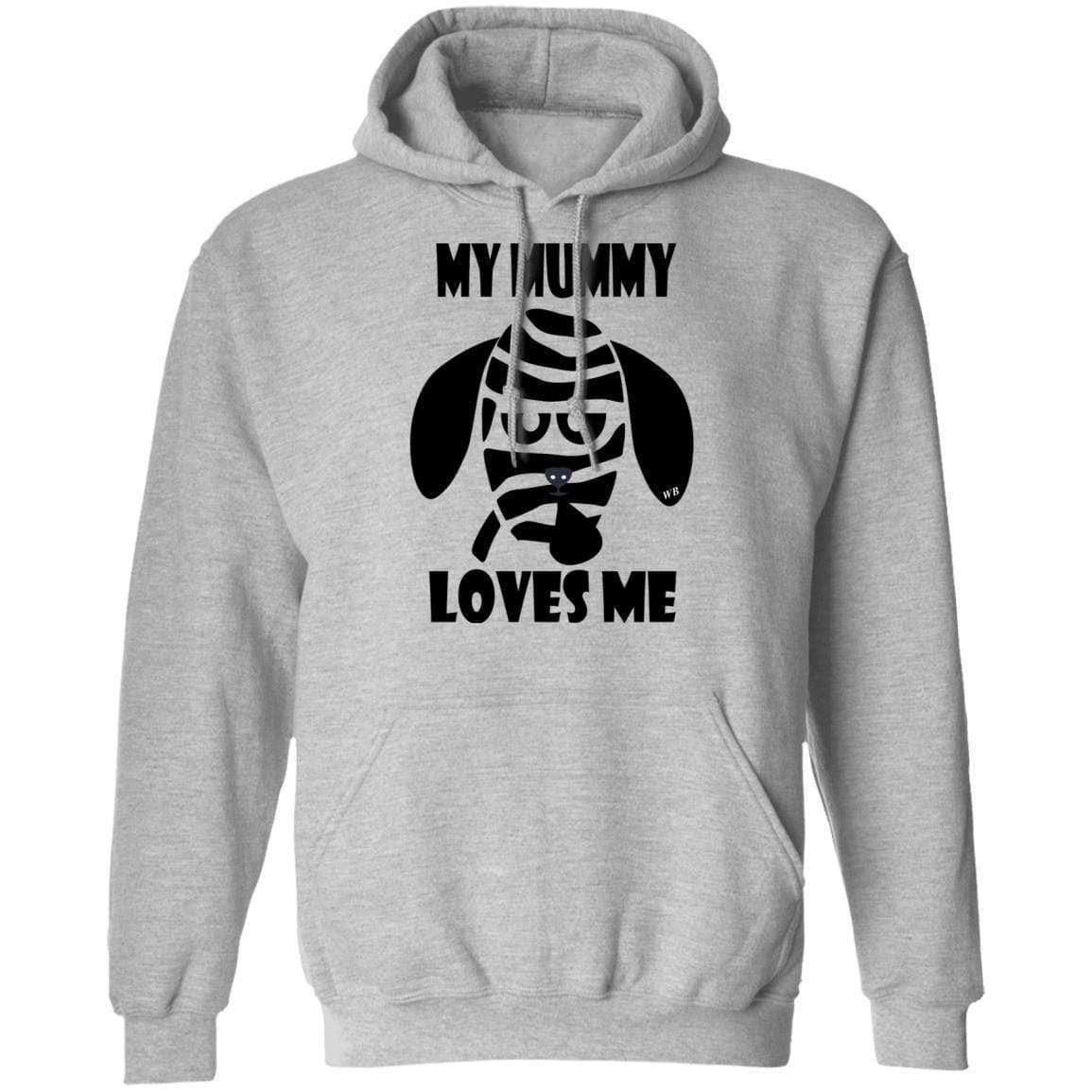Sweatshirts Sport Grey / S WineyBitches.Co "My Mummy Loves Me" Halloween Pullover Hoodie 8 oz. WineyBitchesCo