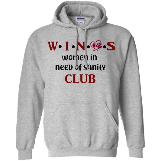 Sweatshirts Sport Grey / S WineyBitches.Co WINOS Club Pullover Hoodie 8 oz. (Burg Lettering) WineyBitchesCo