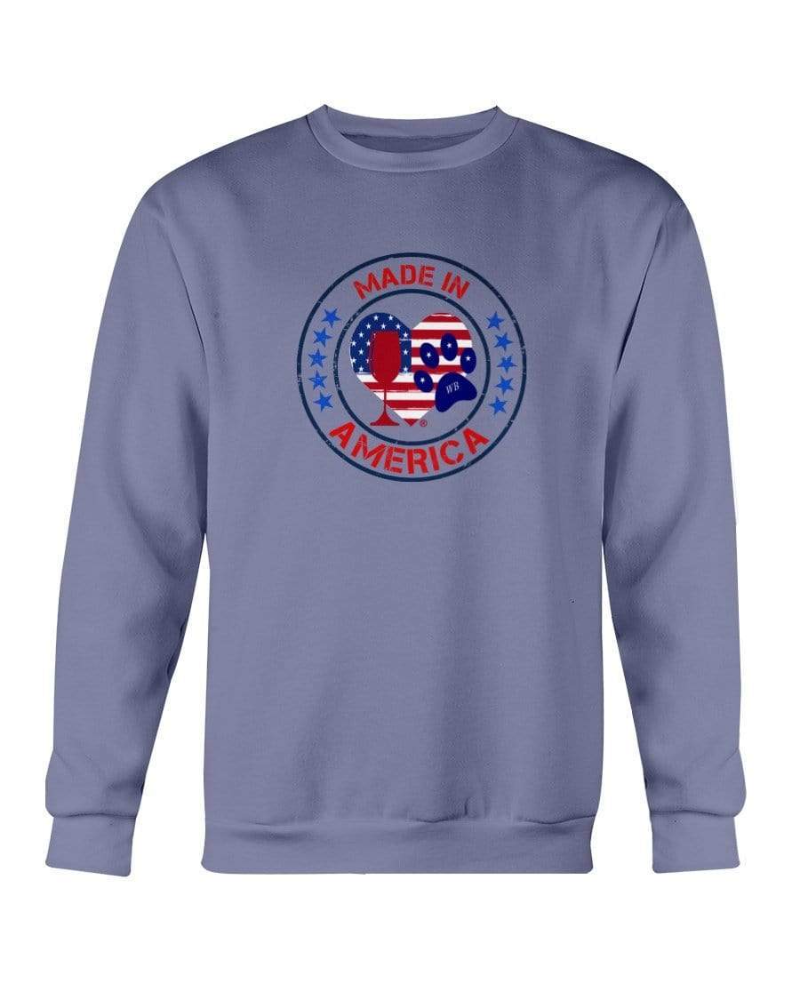 Sweatshirts Violet / S Winey Bitches Co "Made In America" Sweatshirt - Crew WineyBitchesCo