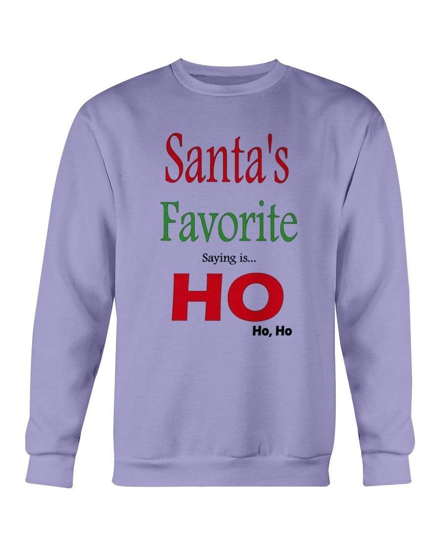 Sweatshirts Violet / S Winey Bitches Co "Santa's Favorite Saying" Sweatshirt - Crew WineyBitchesCo