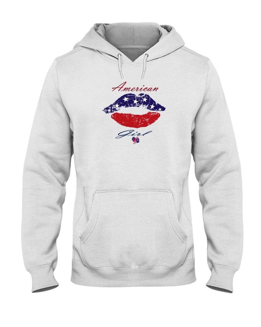 Sweatshirts White / S Winey Bitches Co "American Girl" 50/50 Hoodie WineyBitchesCo