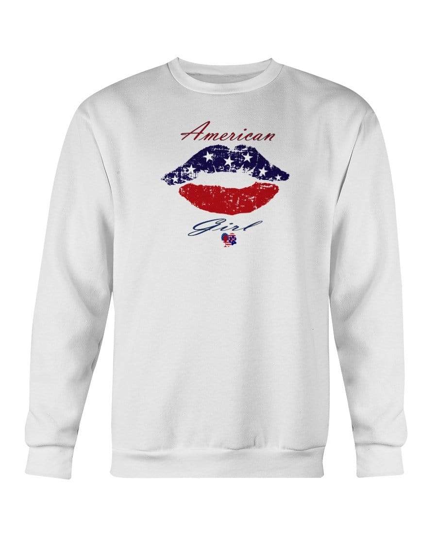 Sweatshirts White / S Winey Bitches Co "American Girl" Sweatshirt - Crew WineyBitchesCo