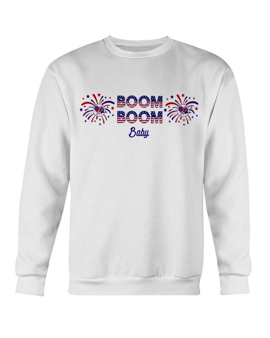 Sweatshirts White / S Winey Bitches Co "Boom Boom Baby" Sweatshirt - Crew WineyBitchesCo