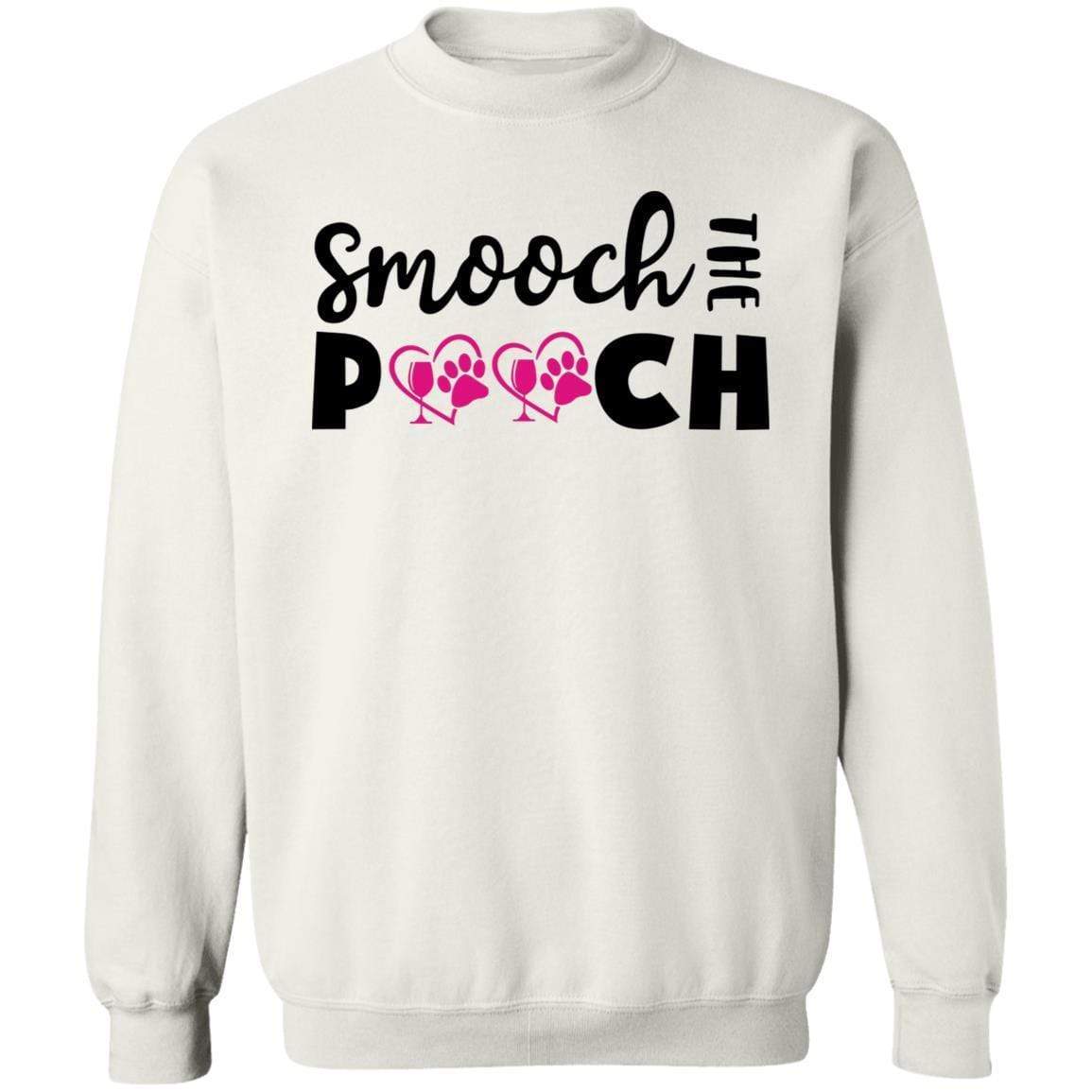 Sweatshirts White / S Winey Bitches Co "Smooch The Pooch" Crewneck Pullover Sweatshirt  8 oz. WineyBitchesCo