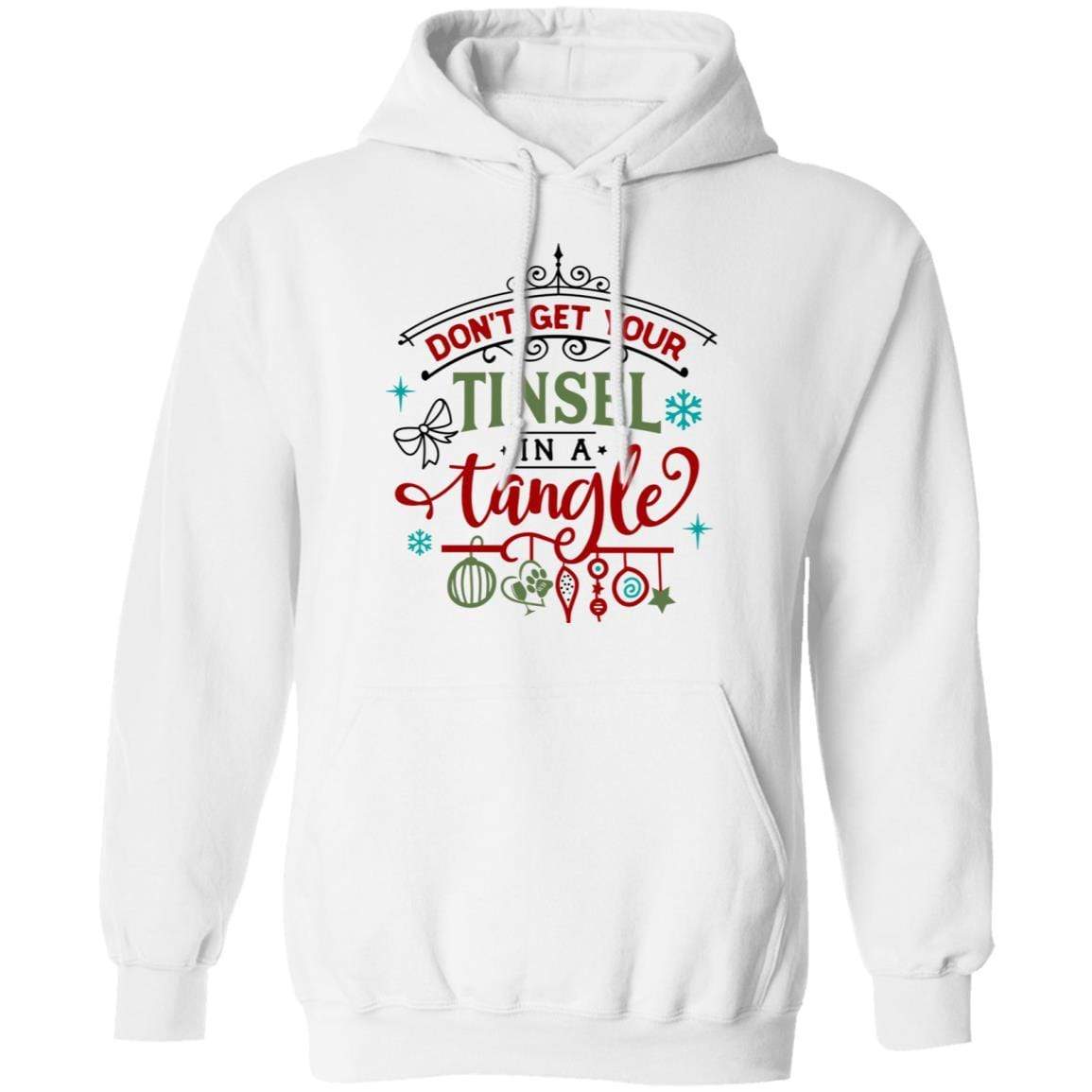 Sweatshirts White / S WineyBitches.Co 'Don't Get Your Tinsel In A Tangle" Pullover Hoodie 8 oz. WineyBitchesCo