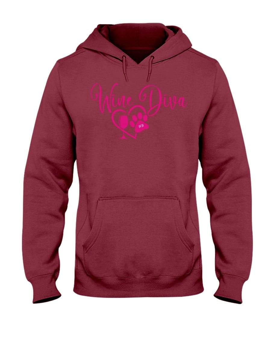 Sweatshirts Winey Bitches Co "Wine Diva 2" 50/50 Hoodie WineyBitchesCo