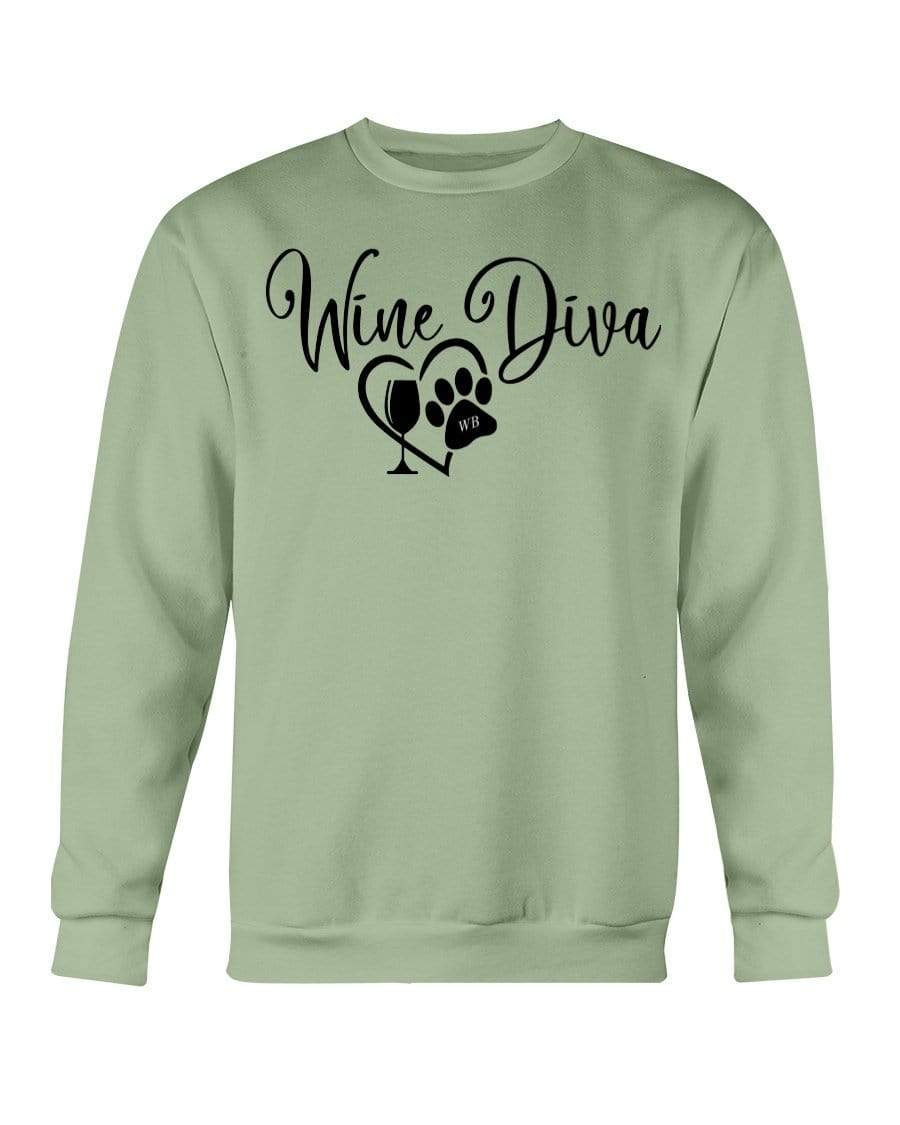 Sweatshirts Winey Bitches Co "Wine Diva 2" Sweatshirt - Crew WineyBitchesCo