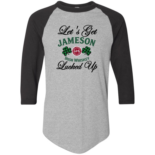 T-Shirts Athletic Heather/Black / S Winey Bitches Co Colorblock Raglan Jersey WineyBitchesCo