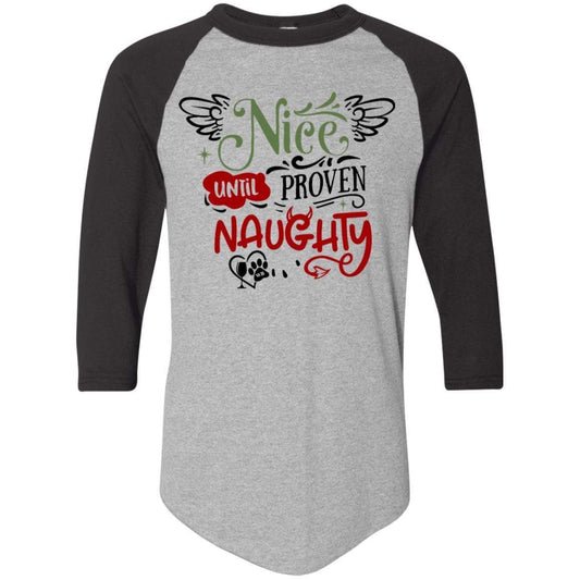 T-Shirts Athletic Heather/Black / S WineyBitches.Co Colorblock Raglan Jersey WineyBitchesCo