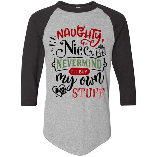 T-Shirts Athletic Heather/Black / S WineyBitches.Co Colorblock Raglan Jersey WineyBitchesCo