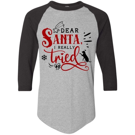 T-Shirts Athletic Heather/Black / S WineyBitches.Co Colorblock Raglan Jersey WineyBitchesCo