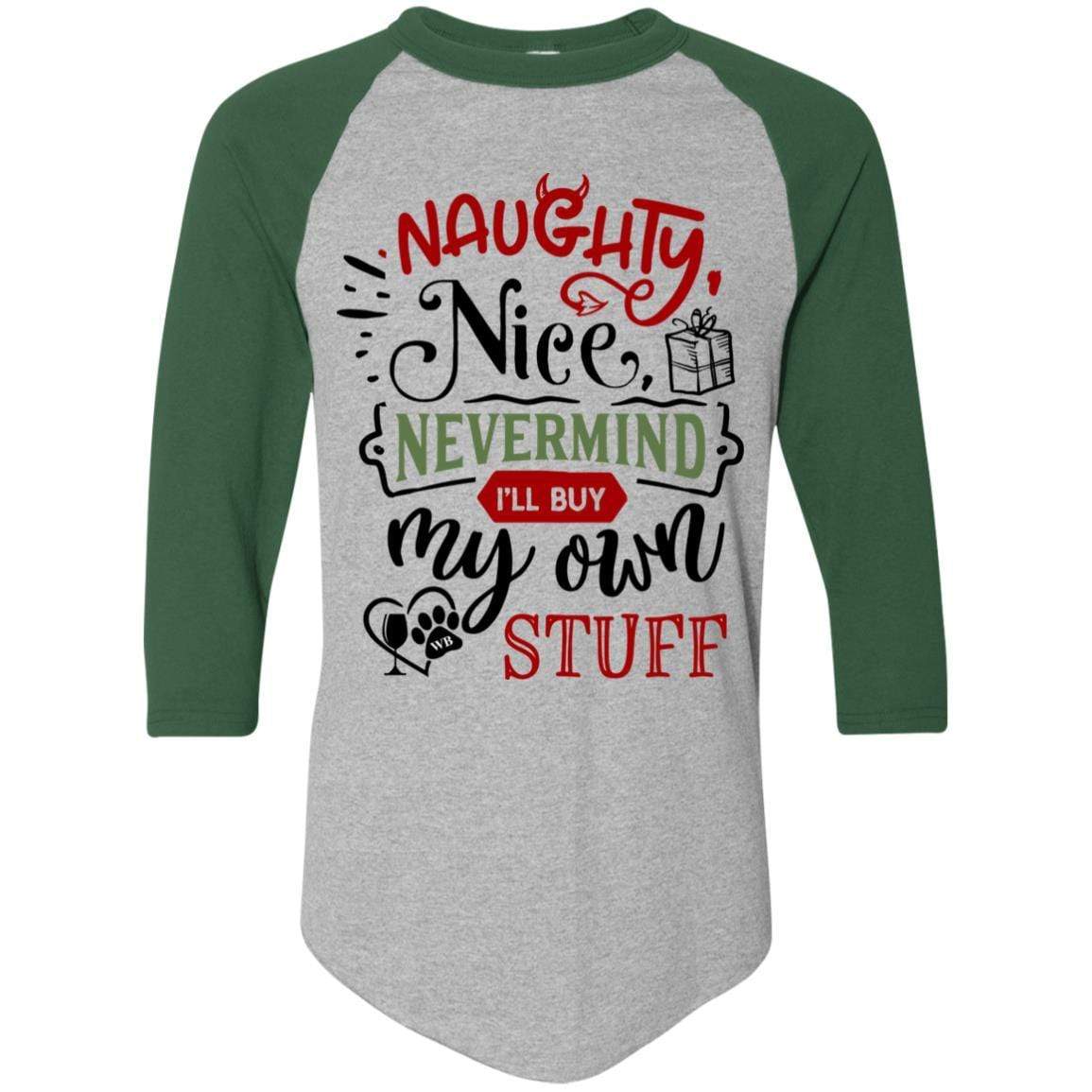 T-Shirts Athletic Heather/Dark Green / S WineyBitches.Co Colorblock Raglan Jersey WineyBitchesCo