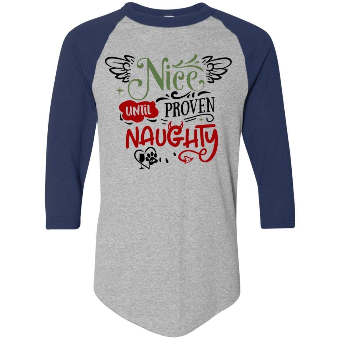T-Shirts Athletic Heather/Navy / S WineyBitches.Co Colorblock Raglan Jersey WineyBitchesCo