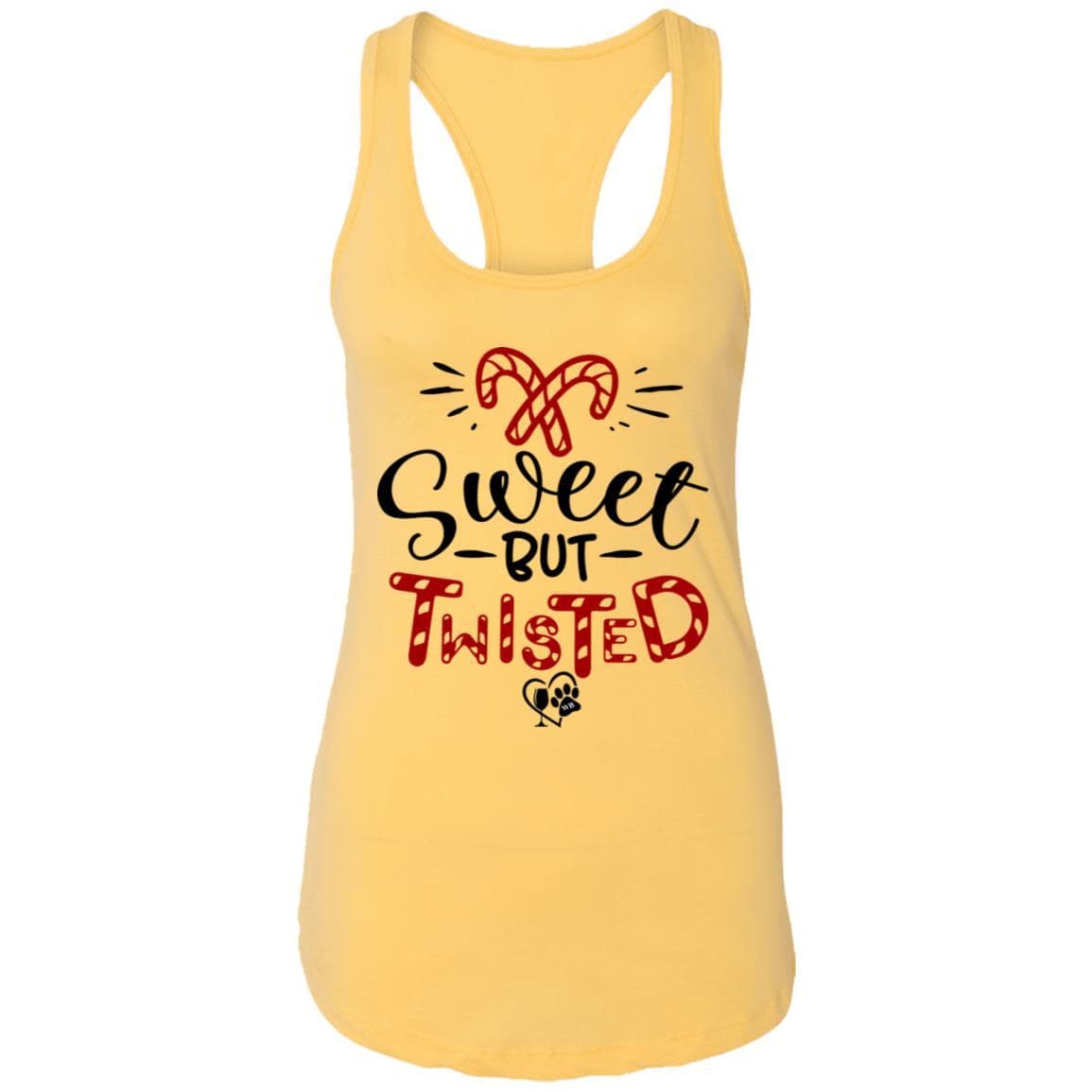 T-Shirts Banana Cream / X-Small WineyBitches.Co "Sweet But Twisted" Ladies Ideal Racerback Tank WineyBitchesCo