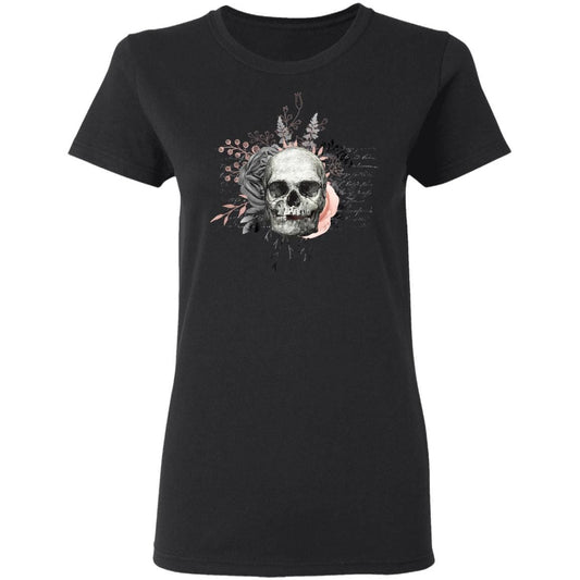 T-Shirts Black / S Winey Bitches Co Skull Design # 3 Ladies' 5.3 oz. T-Shirt WineyBitchesCo