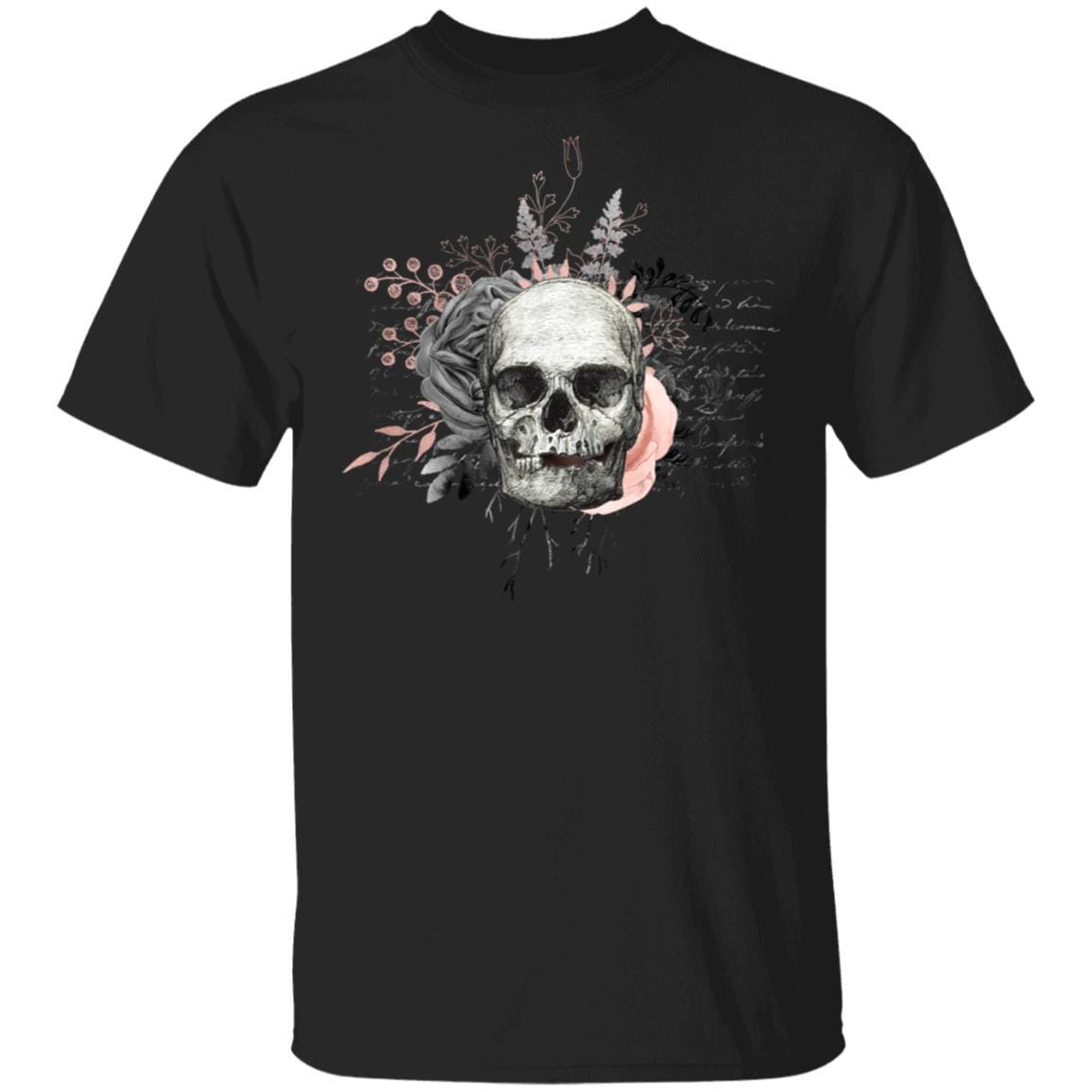 T-Shirts Black / S Winey Bitches Co Skull Design #4 5.3 oz. T-Shirt WineyBitchesCo