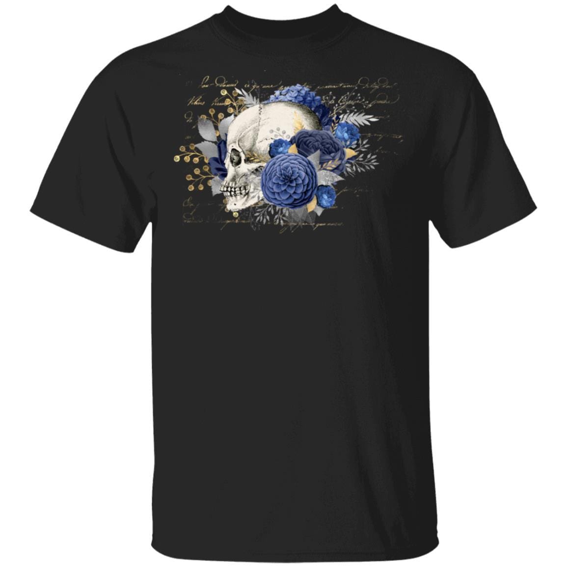 T-Shirts Black / S Winey Bitches Co Skull Design #5 5.3 oz. T-Shirt WineyBitchesCo