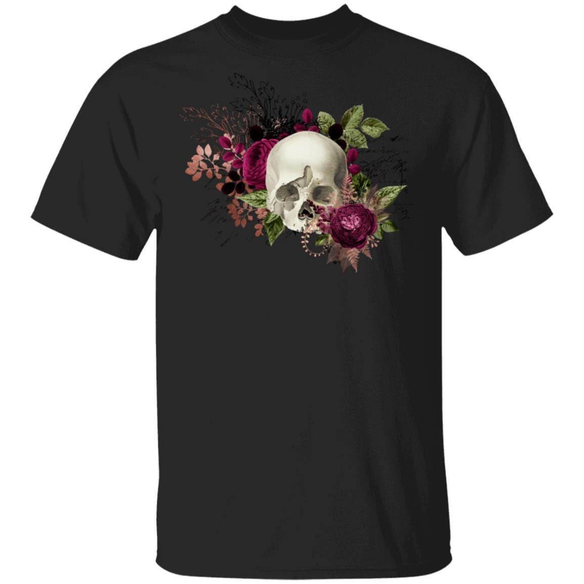 T-Shirts Black / S Winey Bitches Co Skull Design #6 5.3 oz. T-Shirt WineyBitchesCo