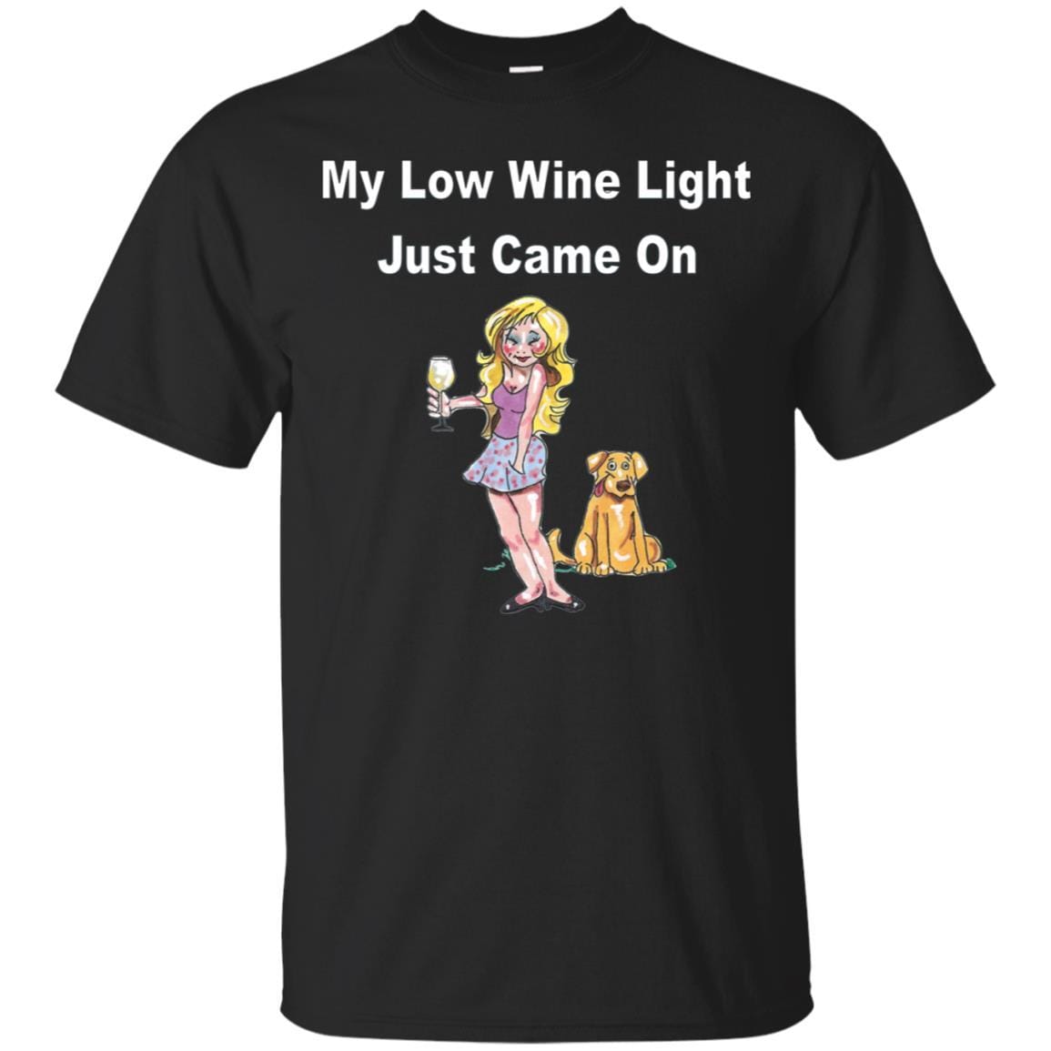 T-Shirts Black / S WineyBitches.co 'Low Wine Light" Ultra Cotton Unisex T-Shirt WineyBitchesCo