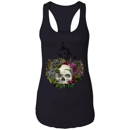 T-Shirts Black / X-Small Winey Bitches Co Skull Design #1 Ladies Ideal Racerback Tank WineyBitchesCo