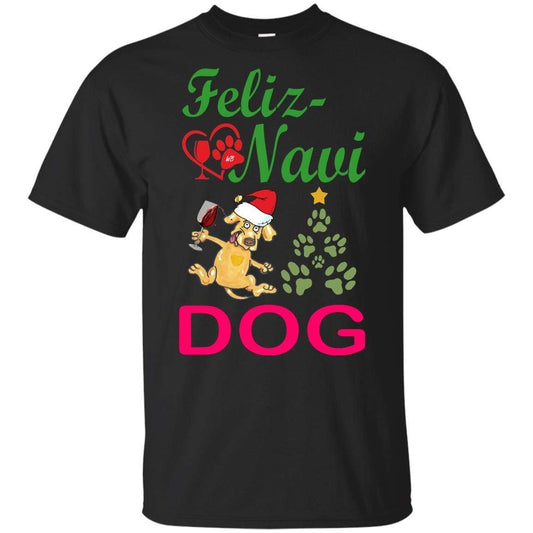 T-Shirts Black / YXS WineyBitches.co Feliz Navi Dog Youth Ultra Cotton T-Shirt WineyBitchesCo