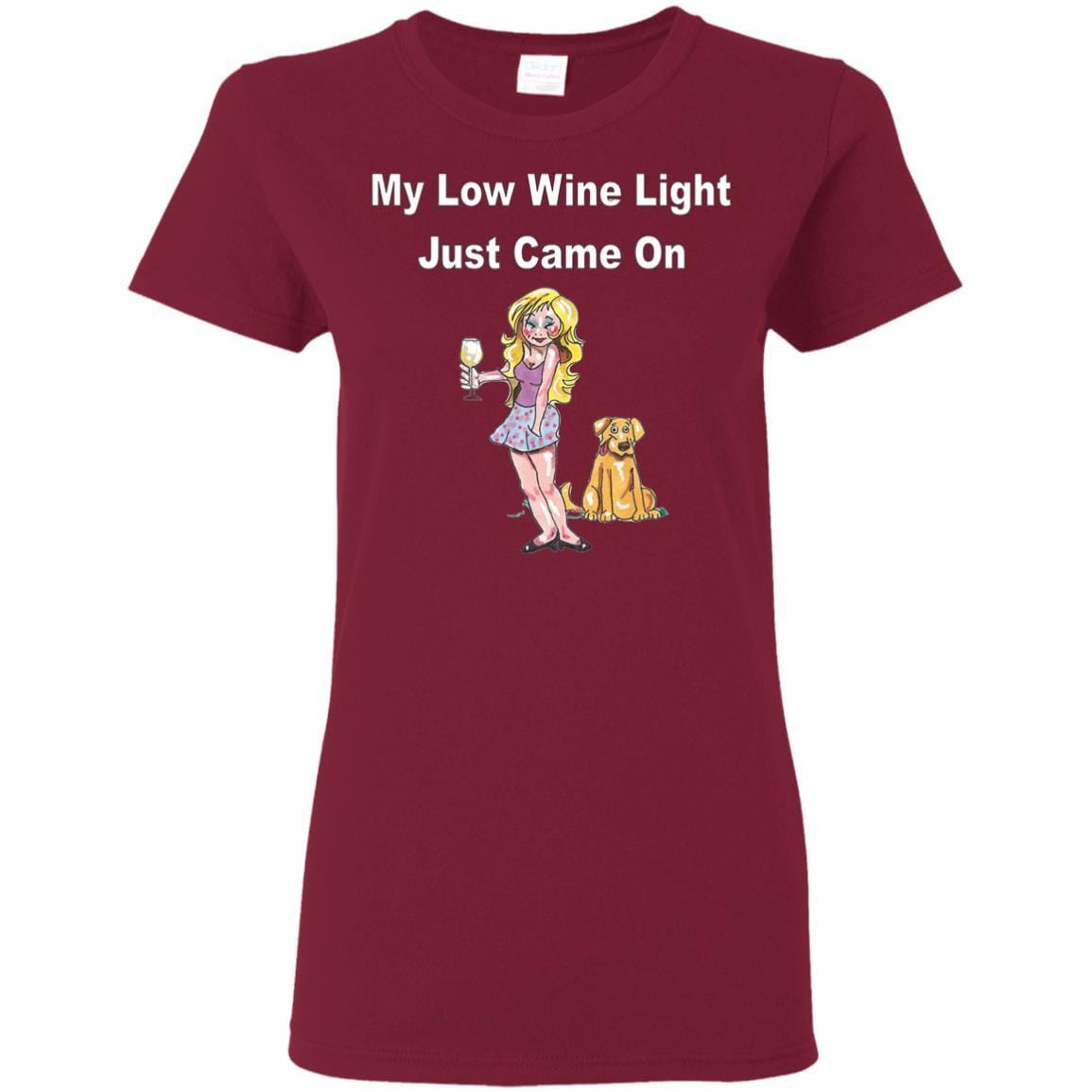 T-Shirts Cardinal Red / S WineyBitches.co 'Low Wine Light" Ladies' 5.3 oz. T-Shirt WineyBitchesCo